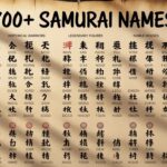 700+ Samurai Names