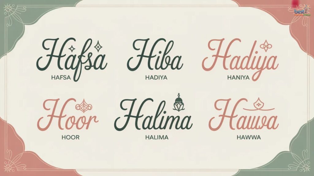 Best Muslim Girl Names Starting with H
