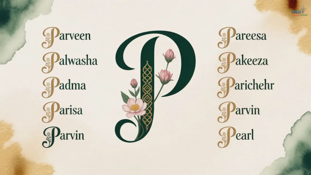 Best Muslim Girl Names Starting with P