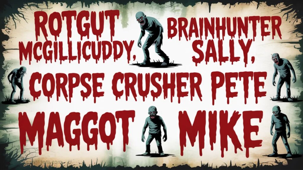 Crazy Zombie Names  