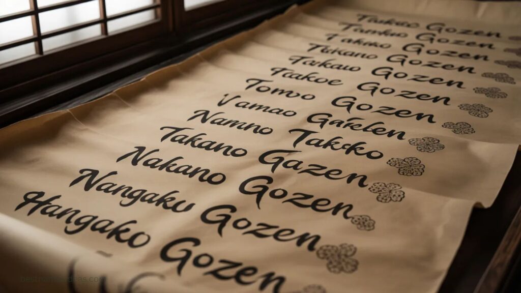 Female Samurai Names (Onna-Bugeisha)