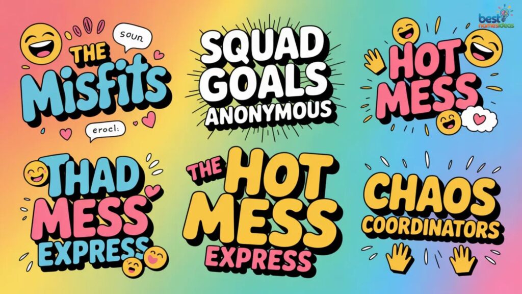 Funny Group Names For Friends  
