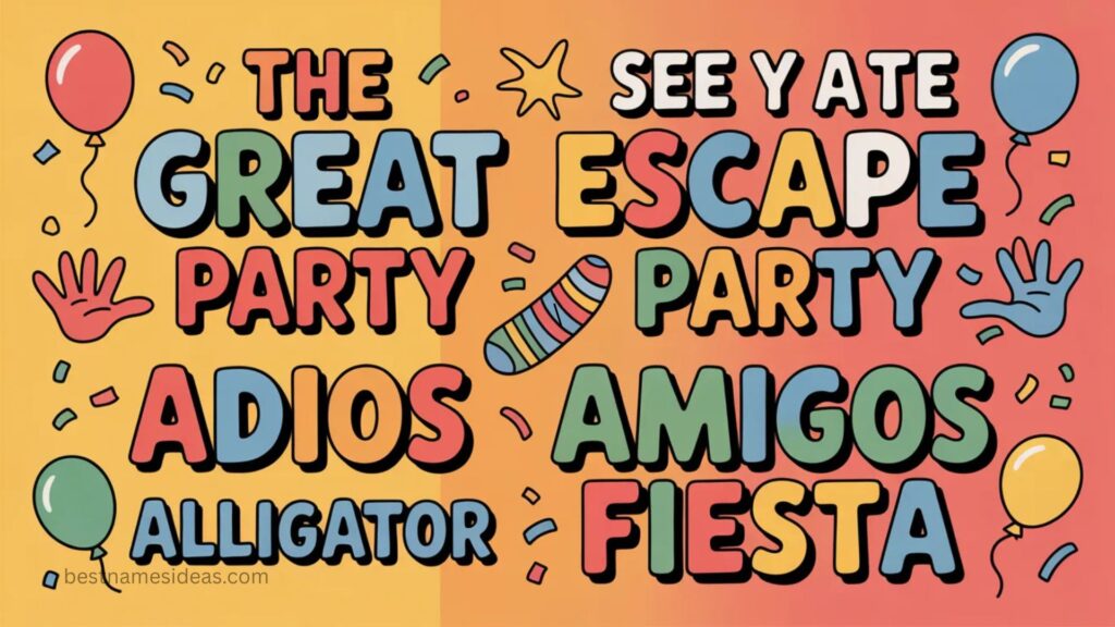 Funny Names for Farewell Party 
