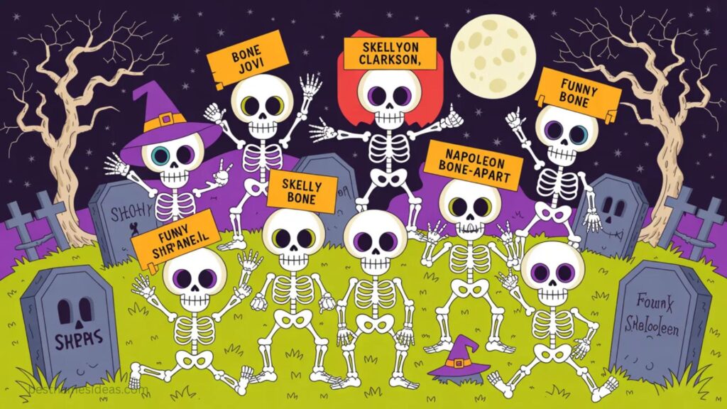Funny Skeleton Names for Halloween  