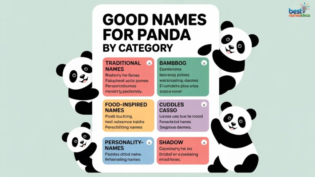 Good Names for Panda by Category