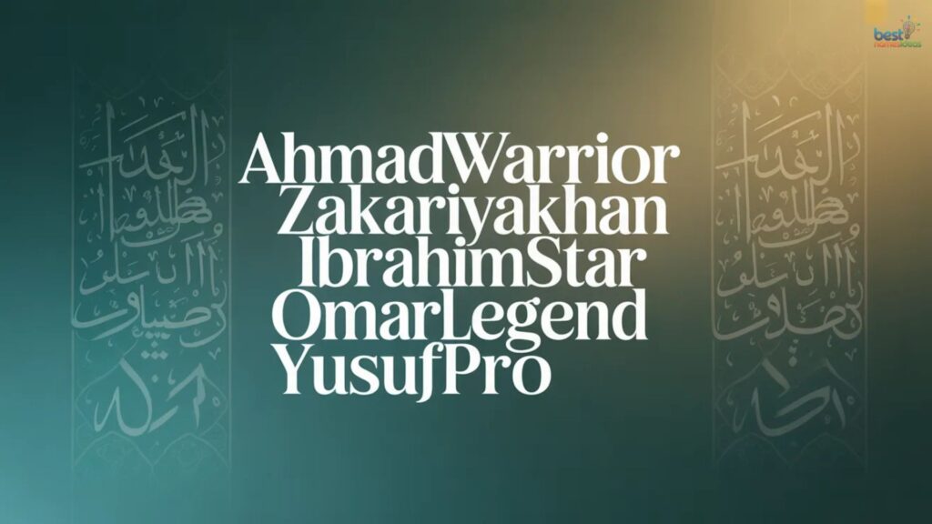 Islamic Usernames for Boys