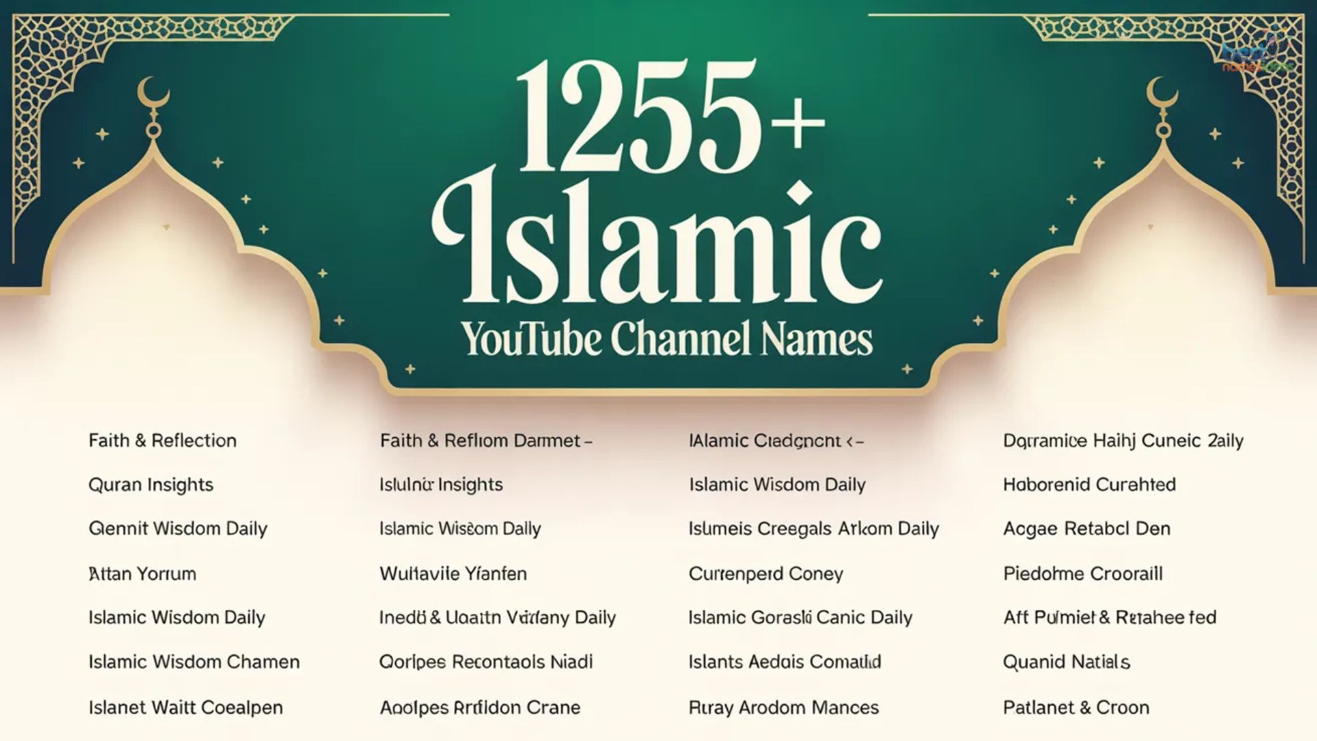 Islamic YouTube Channel Name