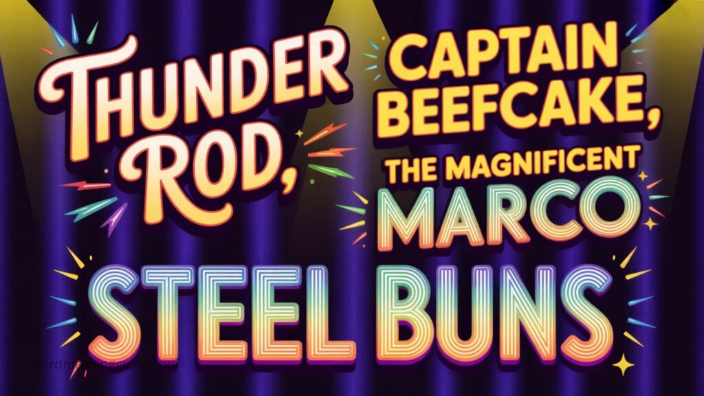 Male Funny Stripper Names 