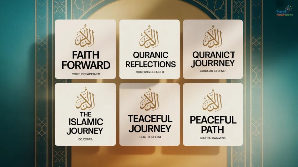 Memorable Islamic YouTube Channel Name Ideas