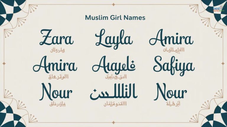 Modern Muslim Girl Names