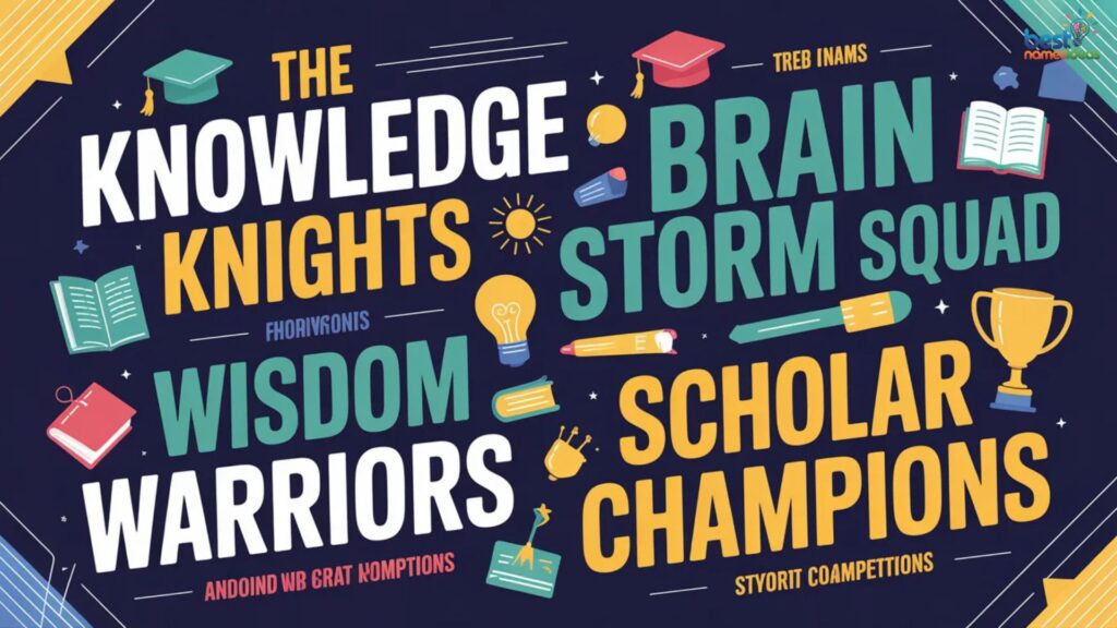 Motivational Names For Academic Competition Teams  