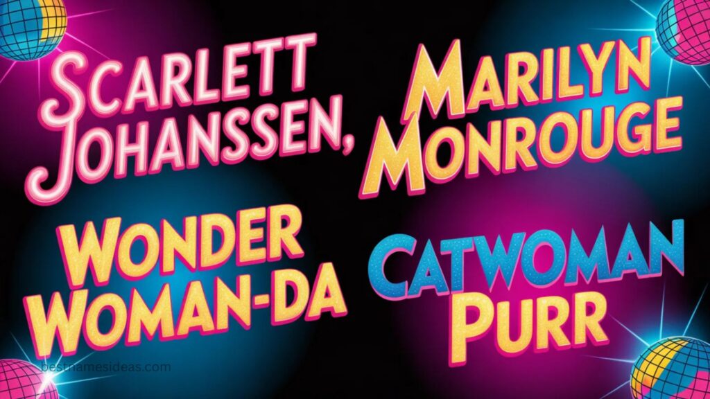 Pop Culture Stripper Names 