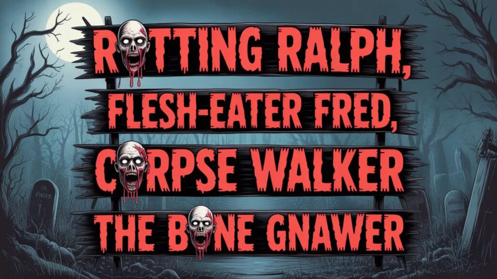 Scary Zombie Names  