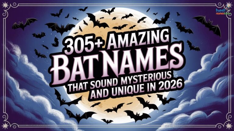 305+ Amazing Bat Names That Sound Mysterious and Unique In 2026