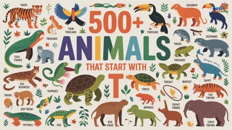 500+ Animals That Start With T