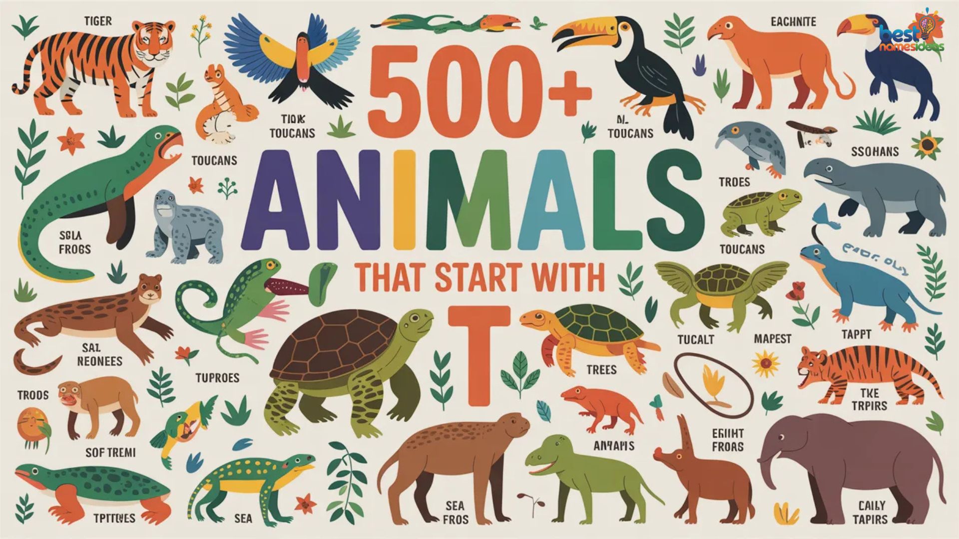 500+ Animals That Start With T