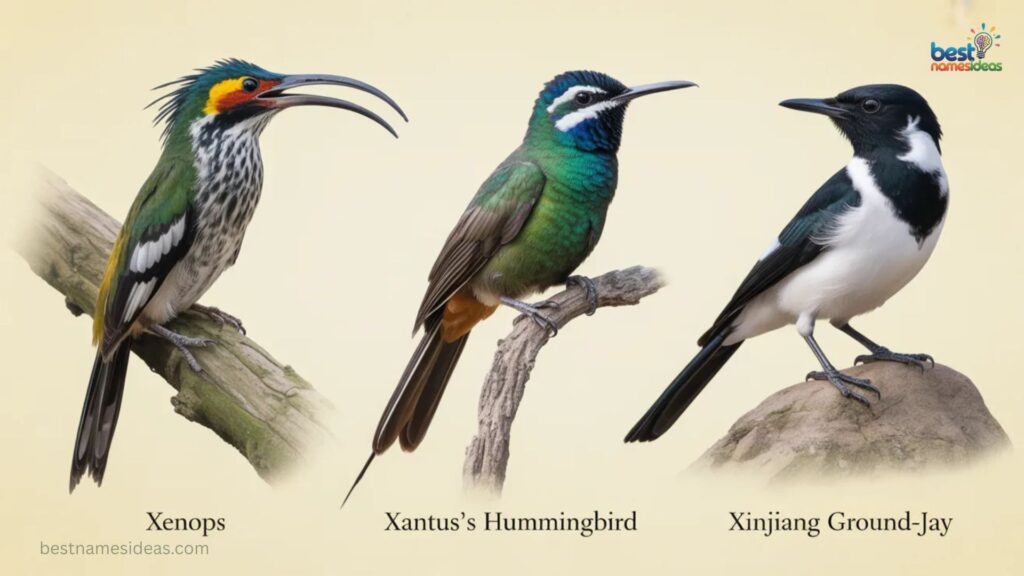 Birds Beginning with X