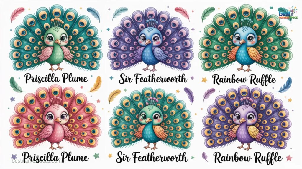 Cute & Whimsical Peacock Names