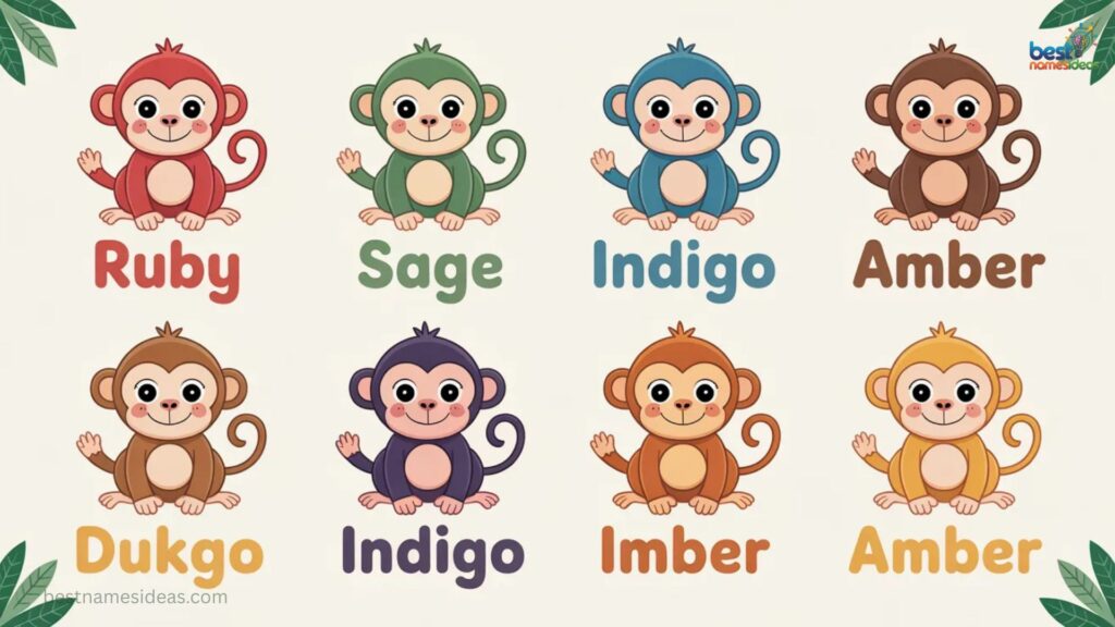 Monkey Names Inspired By Color