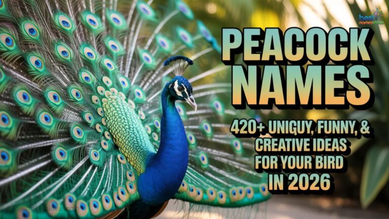 Peacock Names 420+ Unique, Funny, Cute & Creative Ideas for Your Bird In 2026