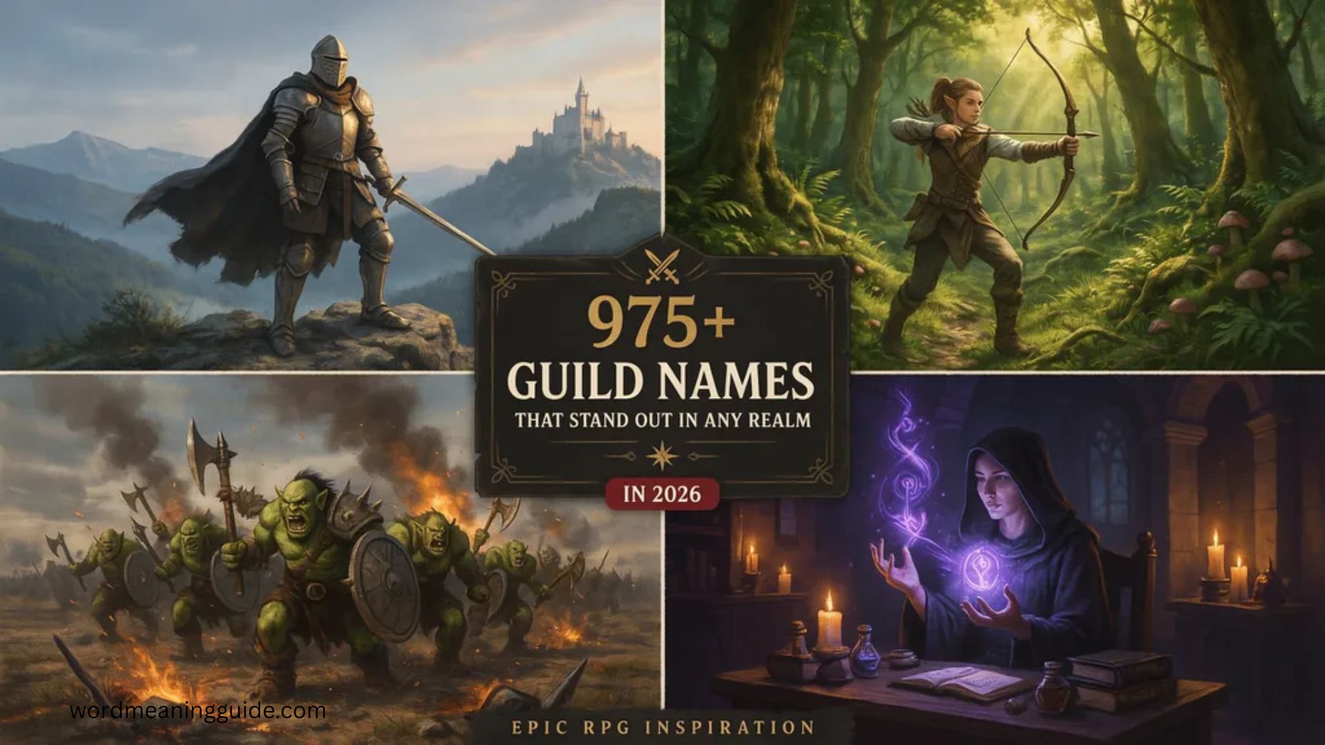 975+ Guild Names That Stand Out in Any Realm In 2026