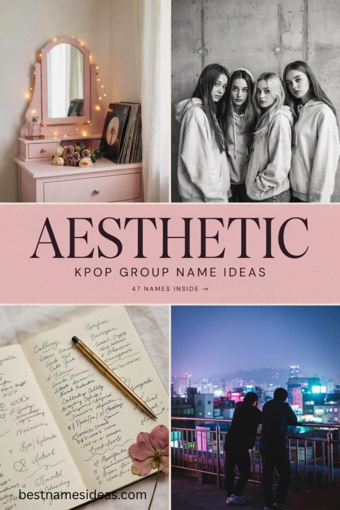 Aesthetic Kpop Group Name Ideas