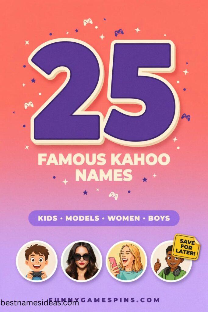 Famous Kahoot Names
