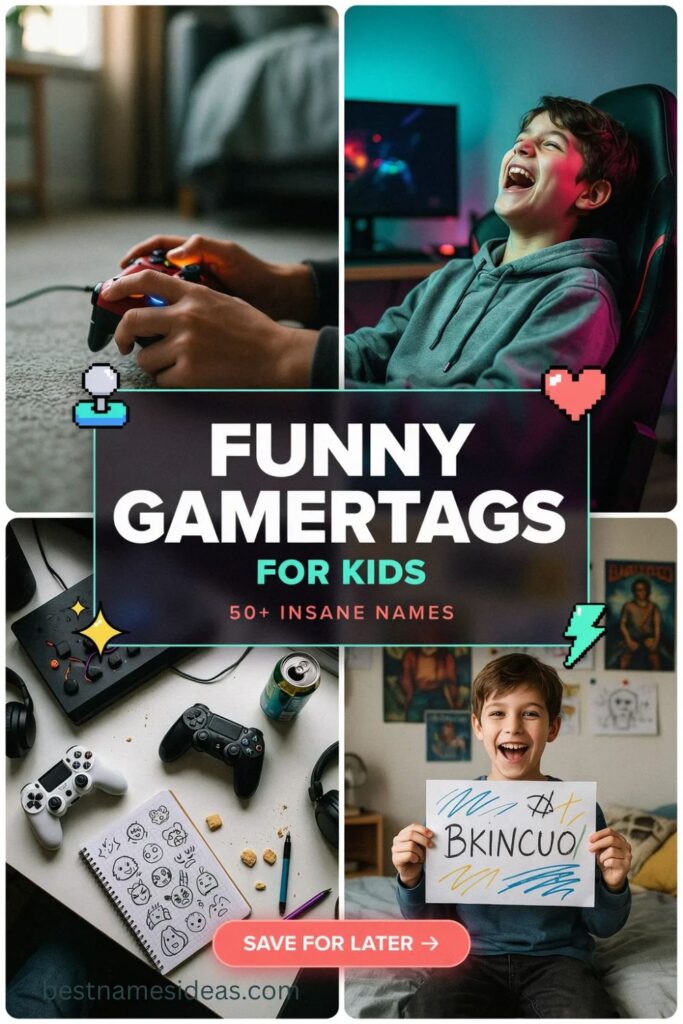 Funny Gamertags for Kids