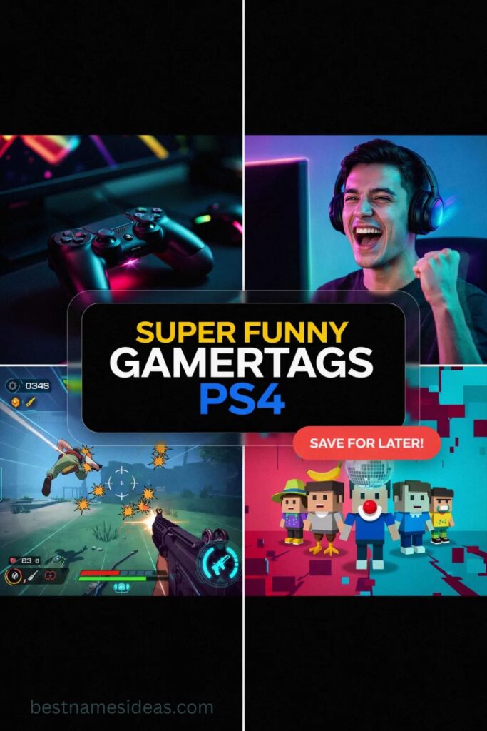 Super Funny Gamertags PS4