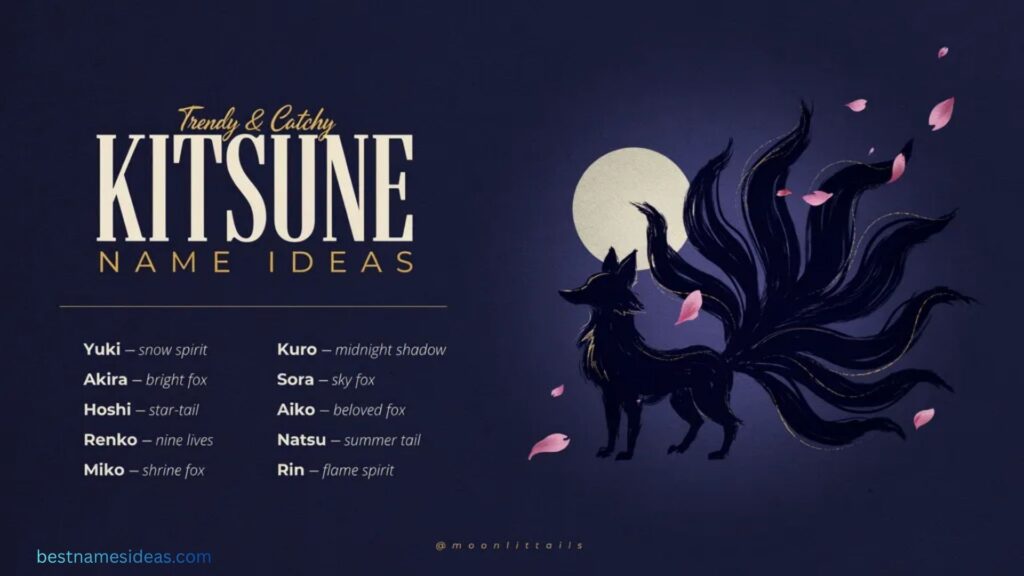 Trendy & Catchy Kitsune Name Ideas