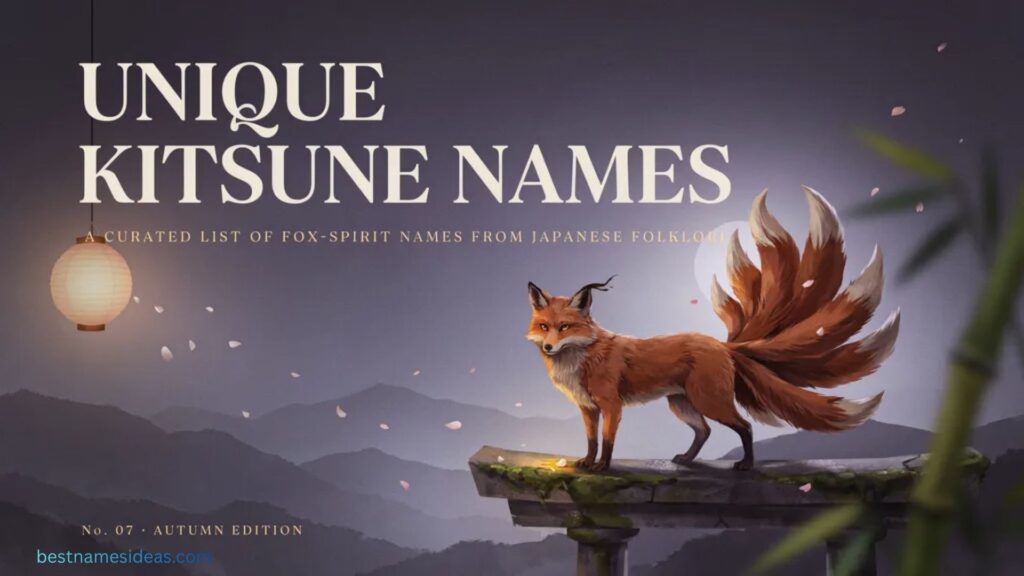 Unique Kitsune Names