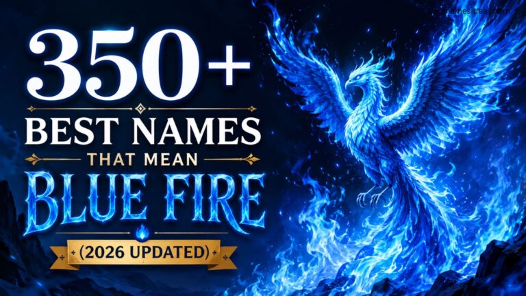 350+ Best Names That Mean Blue Fire (2026 Updated)