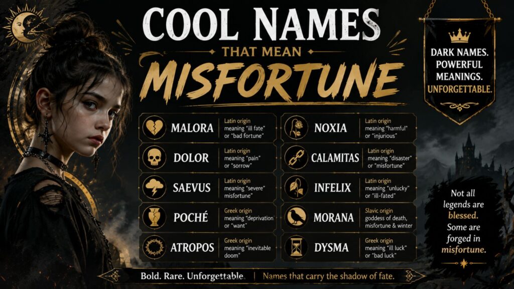 Cool Names That Mean Misfortune