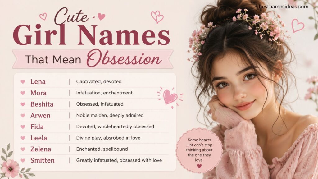 Cute Girl Names That Mean Obsession