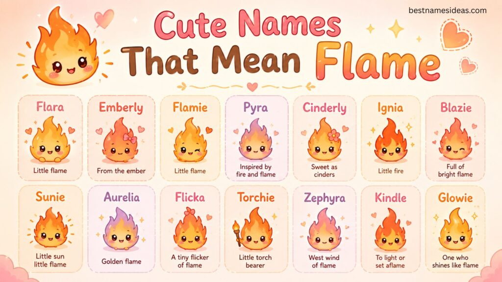 Cute Names That Mean Flame