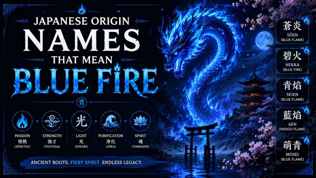Japanese Origin Names That Mean Blue Fire