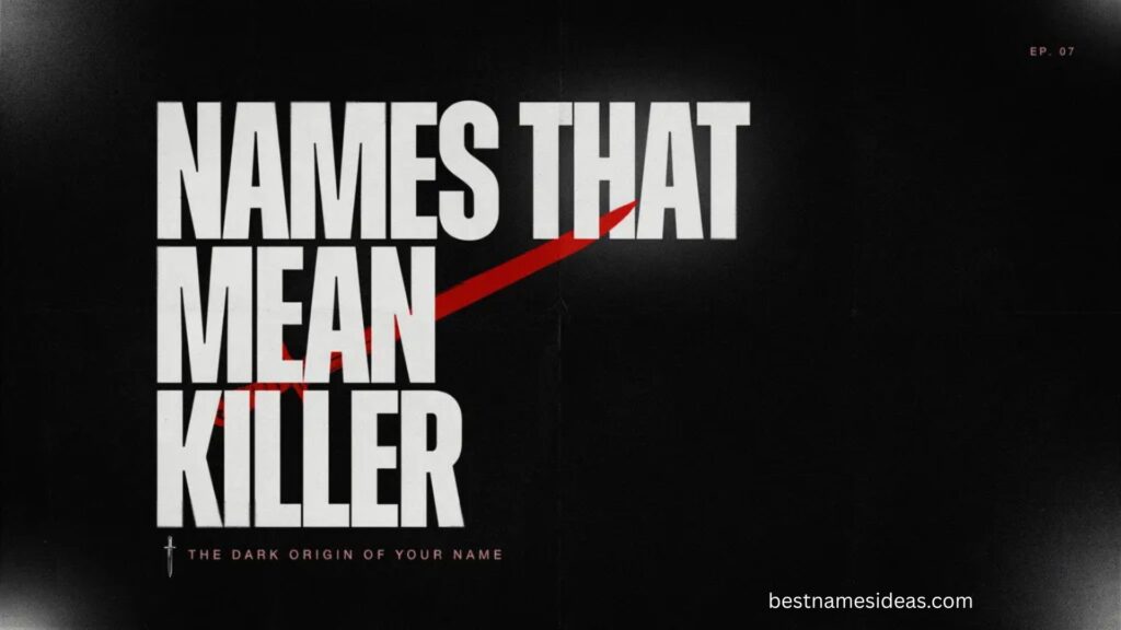 Names That Mean Killer (Boy)
