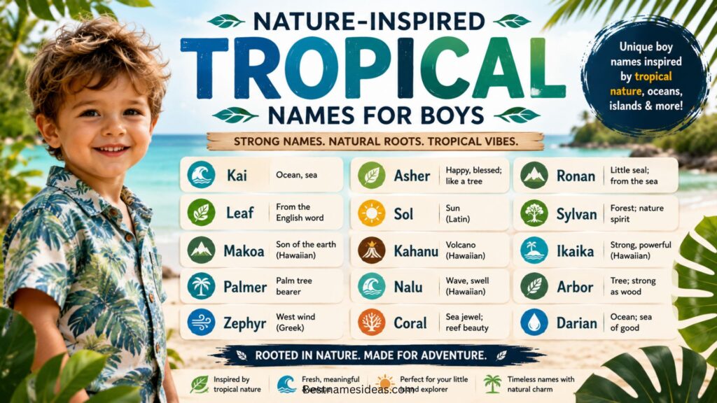 Nature-Inspired Tropical Names for Boys