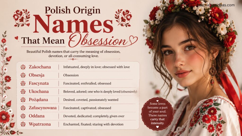 Polish Origin Names That Mean Obsession