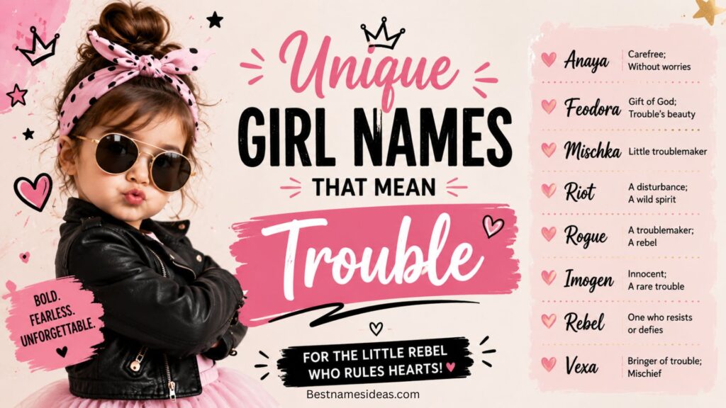Unique Girl Names that Mean Trouble