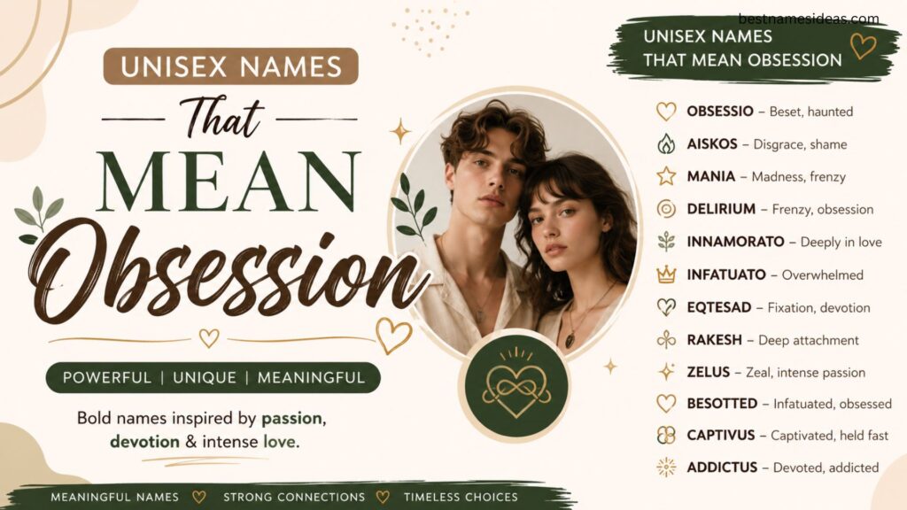 Unisex Names That Mean Obsession